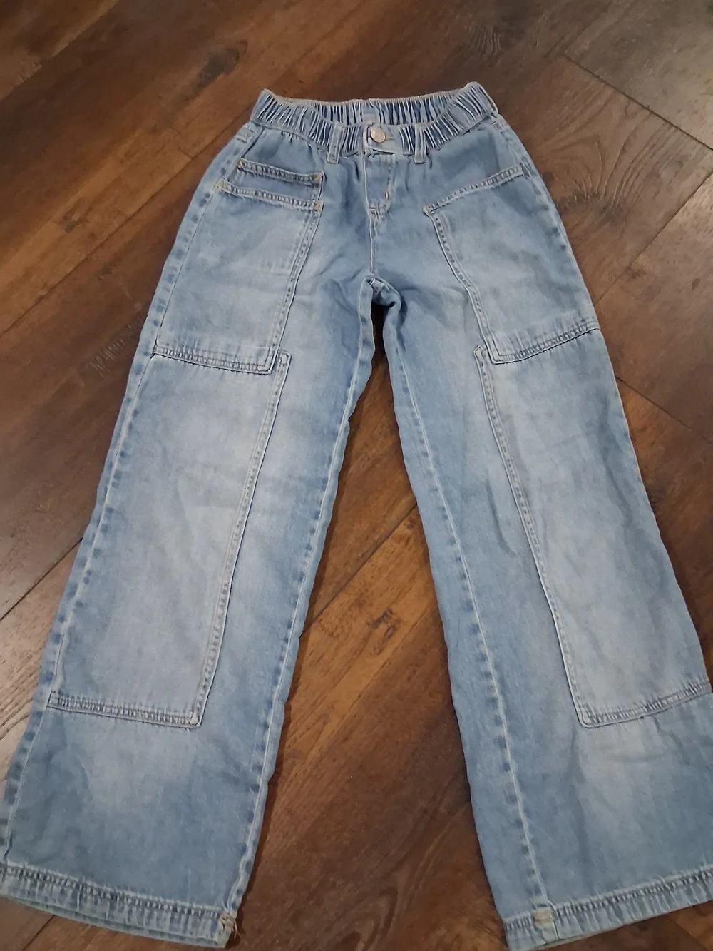 Girls Size 14 Light Blue Baggy Denim